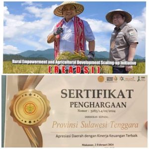 Prestasi Kinerja Terbaik, Distanak Raih Penghargaan Sebagai Prov.Sultra Kinerja Keuangan Terbaik