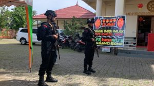 Tahun Baru Imlek 2575 di Bone Kondusif, Brimob Bone Aktif Patroli