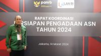Bupati Konut H. Ruksamin Menghadiri Rakor Secara Langsung Mengawal Penetapan Kuota ASN Tahun 2024