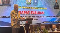 Mewakili Pj. Gubernur, Sekda Sultra Hadiri Rapat Evaluasi Implementasi 10 Program Pokok PKK Provinsi Sultra bersama TP PKK 17 Kabupaten Kota