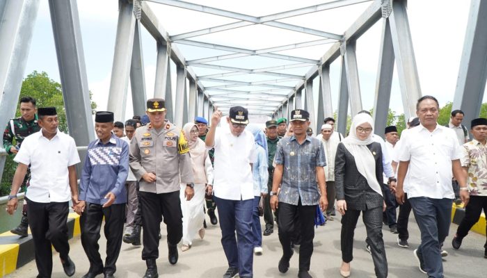 Diresmikan Bupati Bone Andi Asman, Jembatan Angkue Jadi Simbol Komitmen Pemerintahan Beramal Majukan Bone