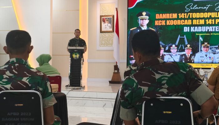Kunjungan Danrem 141/Toddopuli di Gowa, Bukti TNI dan Pemda Satu Komitmen