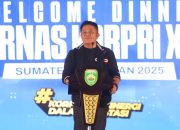 Sekda Sultra Hadiri Welcome Dinner Pornas Korpri XVII di Palembang