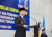 Lantik Pejabat, Gubernur Sultra Tekankan Integritas dan Kreativitas