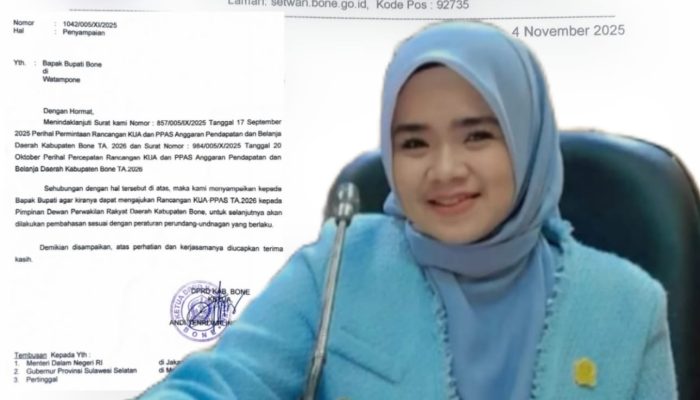 DPRD Bone Warning: KUA-PPAS 2026 Terlambat, APBD Terancam 