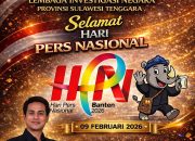 Selamat HPN 2026, Adyansyah Ketua LIN Sultra Beri Pesan Moral Bagi Pers