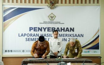 Gubernur Sultra Apresiasi Laporan Hasil Pemeriksaan Kinerja Pemerintah Daerah