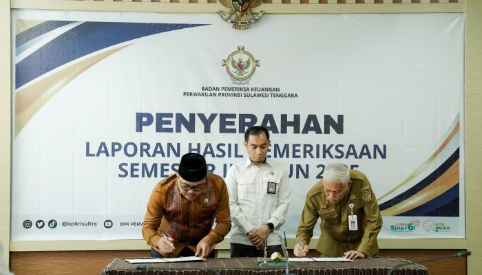 Gubernur Sultra Apresiasi Laporan Hasil Pemeriksaan Kinerja Pemerintah Daerah