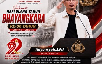 Adyansyah Ketua LIN Sultra Beri Apresiasi Pada Polri Dalam Rangka HUT Bhayangkara Ke-80 Tahun