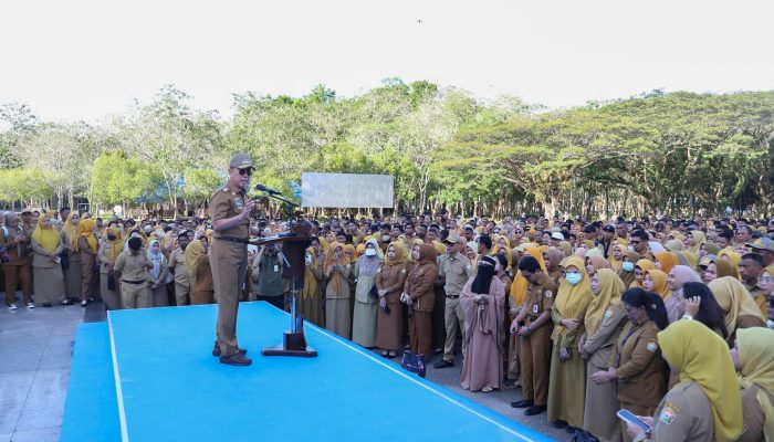 Pimpin Apel Gabungan ASN, Andi Sumangerukka Ingatkan Pentingnya Disiplin dan Pelayanan Profesional