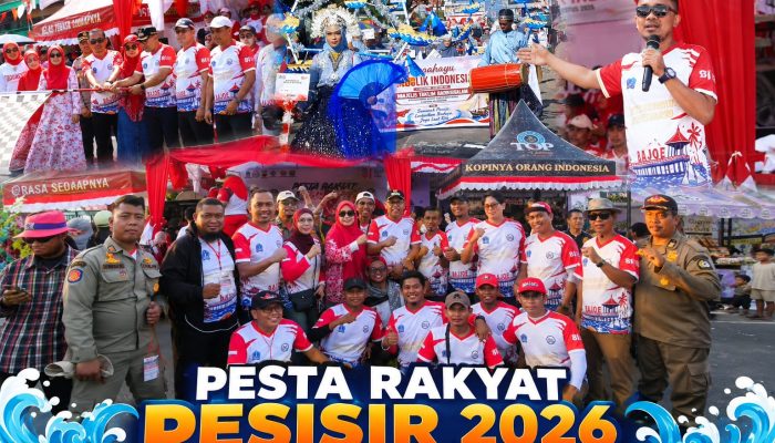 Pesta Rakyat Pesisir 2026 Bone Diserbu Ribuan Warga, Karnaval Budaya Bajoe Diikuti 41 Peserta
