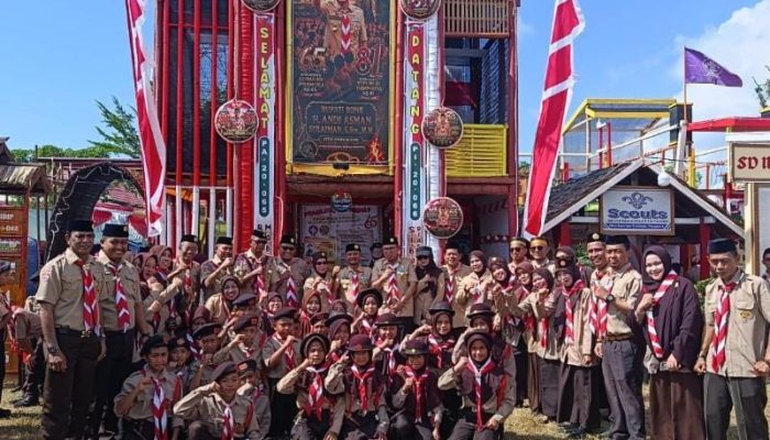 Kemegahan Tenda 3 Lantai MIN 1 Bone di Bumi Perkemahan Sibulue Curi Perhatian