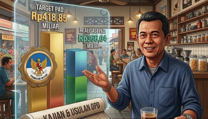 PAD Bone 2025 Cuma 87,39 Persen, Dasar Penetapan Target Dipertanyakan
