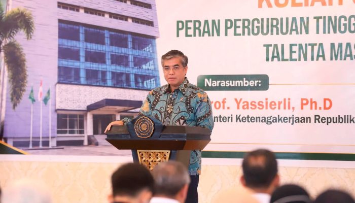 Menaker RI Beri Kuliah Umum di UMK, Gubernur Sultra Dorong Penguatan SDM Hadapi Perubahan Dunia Kerja