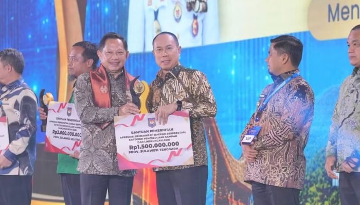 Pemprov Sultra Sabet 2 Penghargaan pada Ajang Apresiasi Pemerintah Daerah Berprestasi 2026