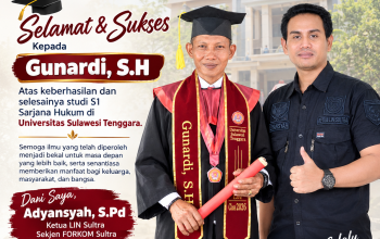 Gunardi, S.H., Wujudkan Mimpi Menjadi Sarjana Hukum di Usia Dewasa